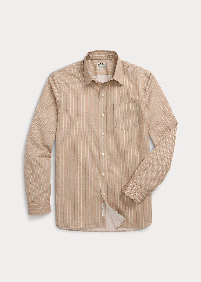 Slim Fit Stripe-Print Woven Shirt 6
