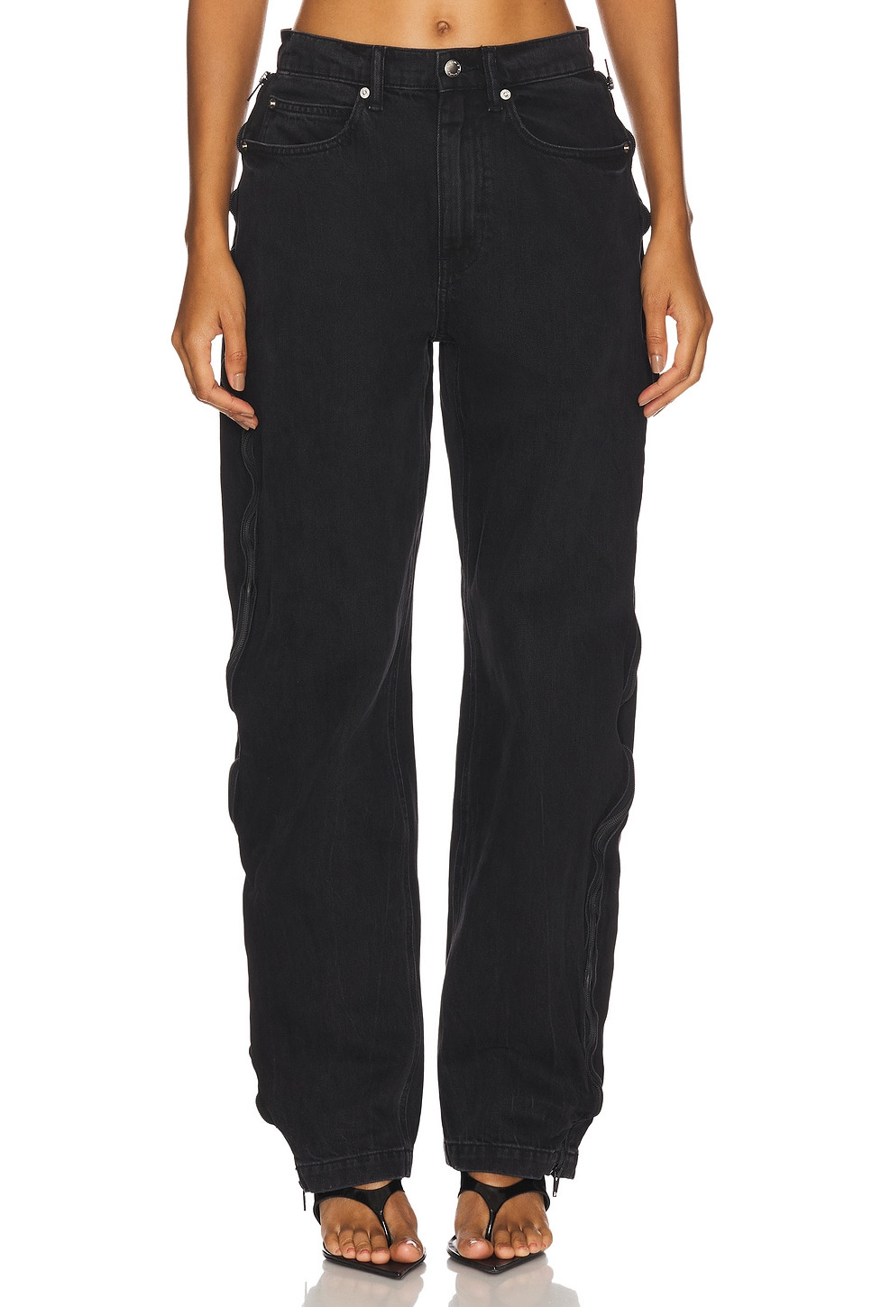 Curved Zipper Pant - 2