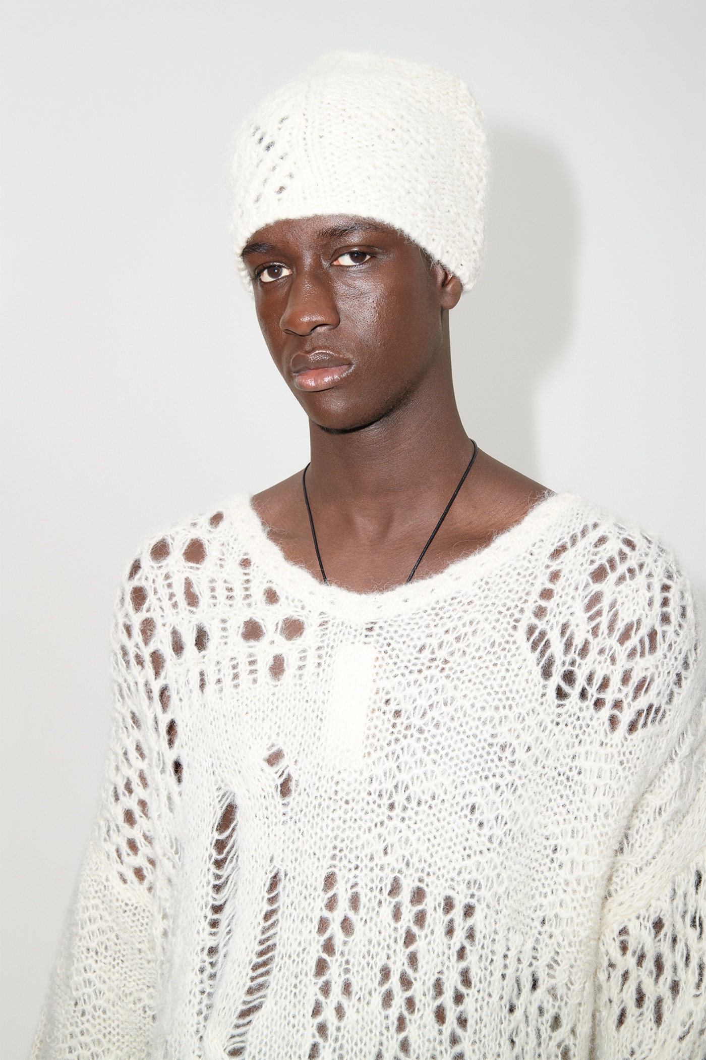 Beanie Bone Airy Alpaca Crochet - 2