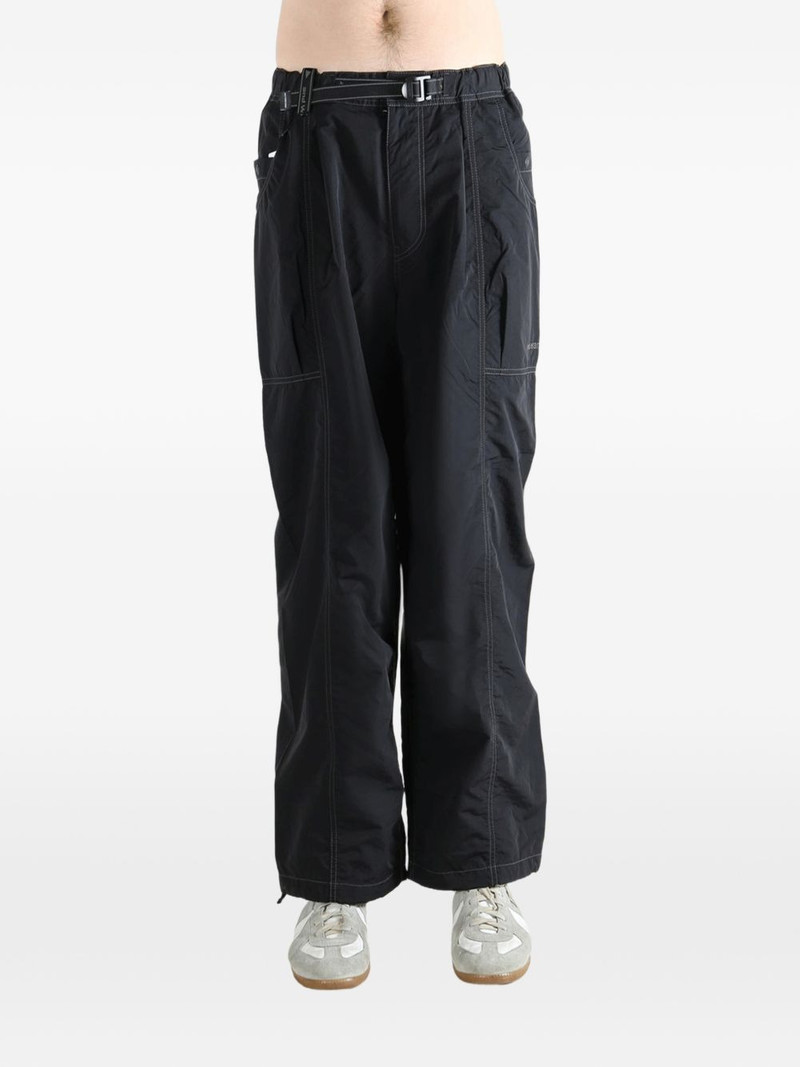 and Wander contrast-stitch belted trousers outlook