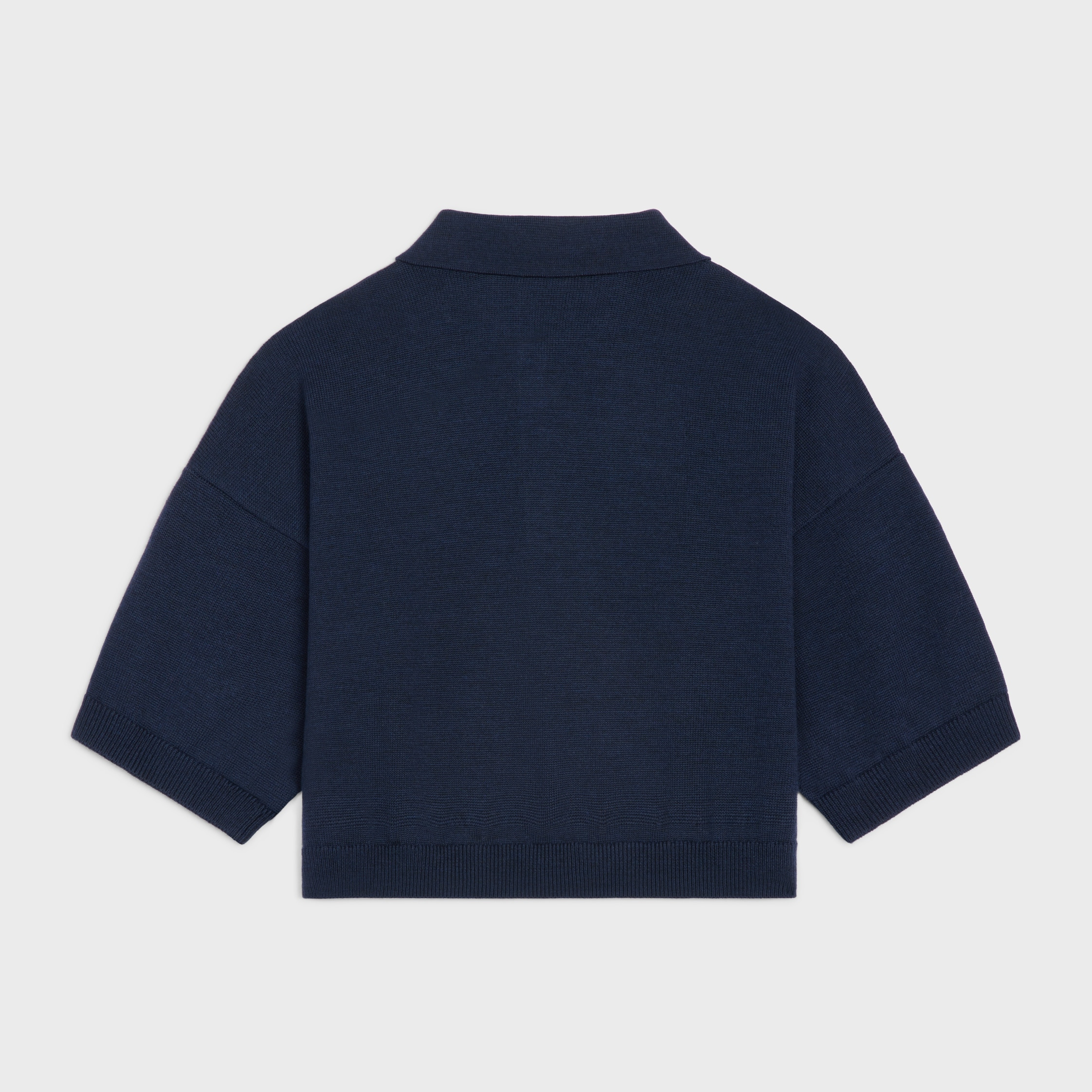 triomphe cropped polo in wool - 2