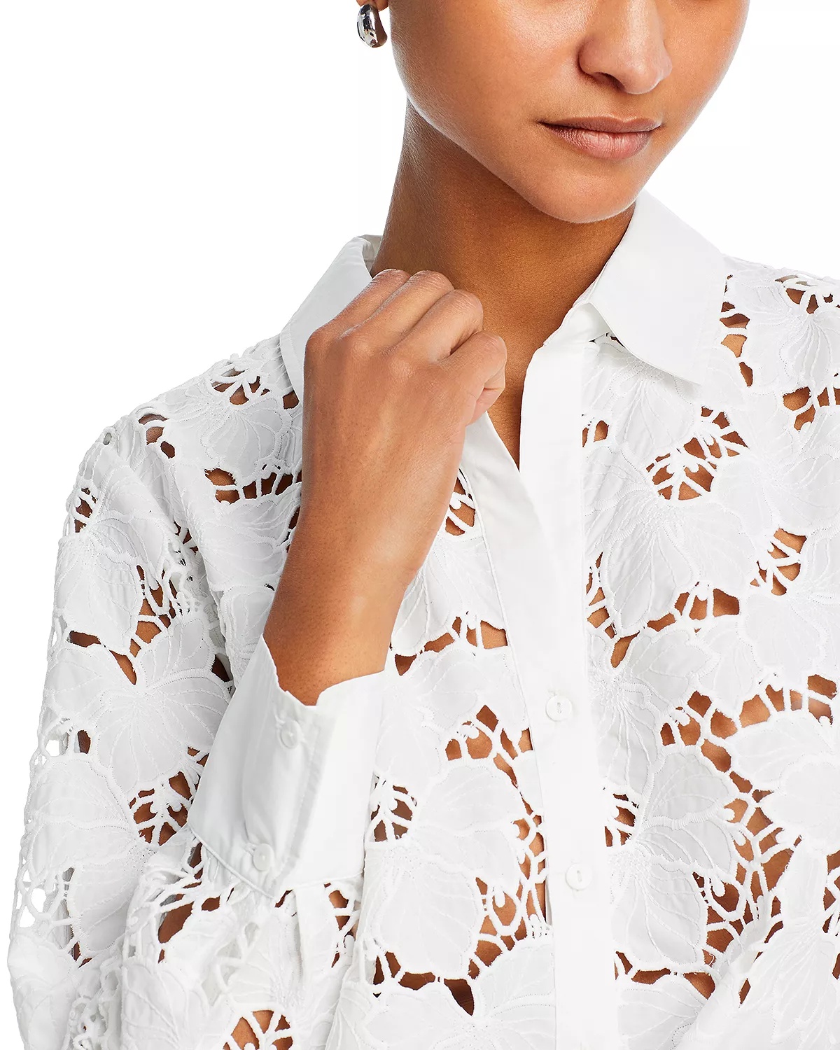 Seychelle Lace Button Front Shirt - 4