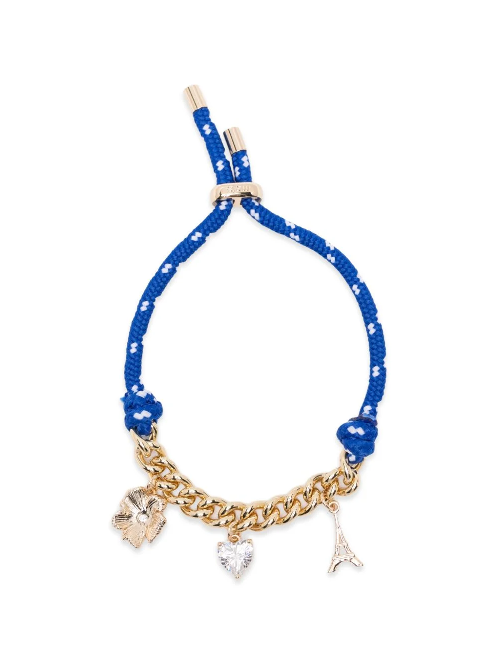 flower heart charm bracelet - 1