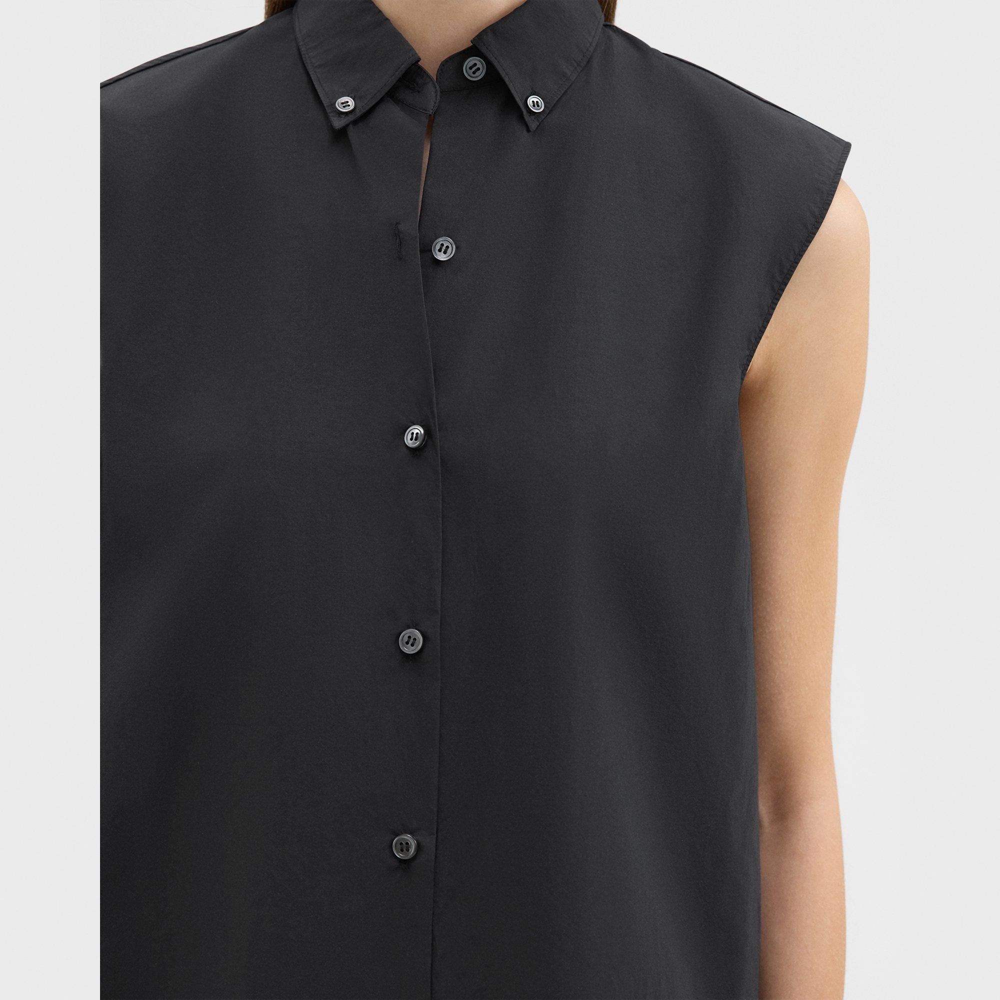 Sleeveless Shirt in Cotton-Blend - 4