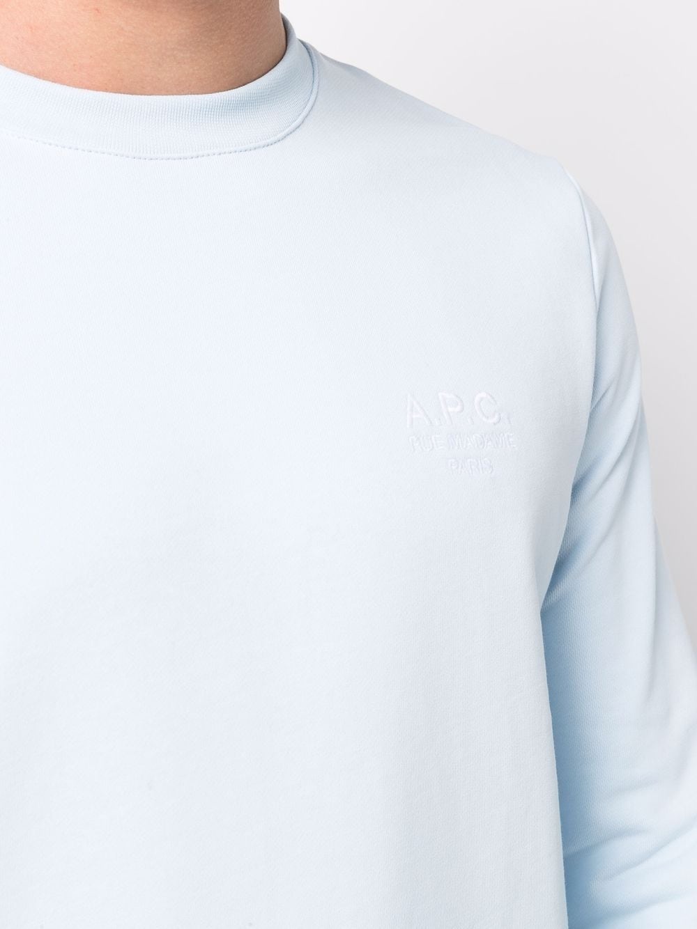 logo-print cotton sweatshirt - 10