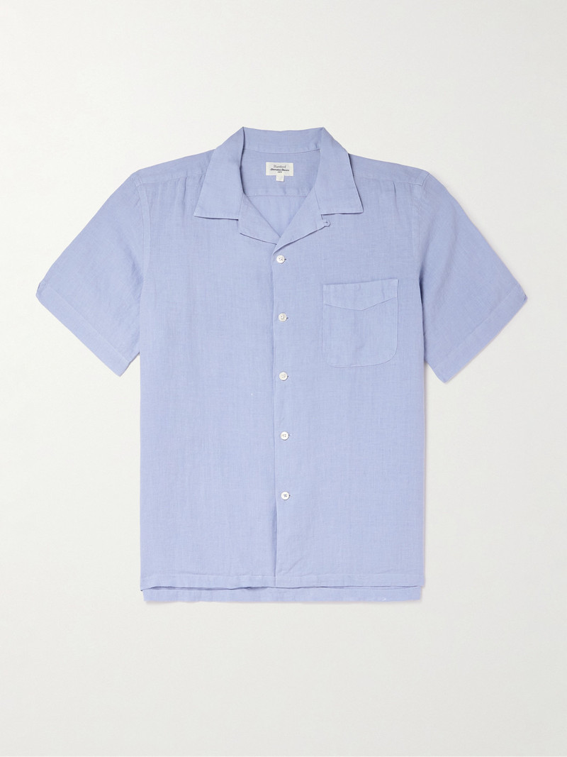 Palmito Mc Pat Convertible-Collar Linen Shirt 1