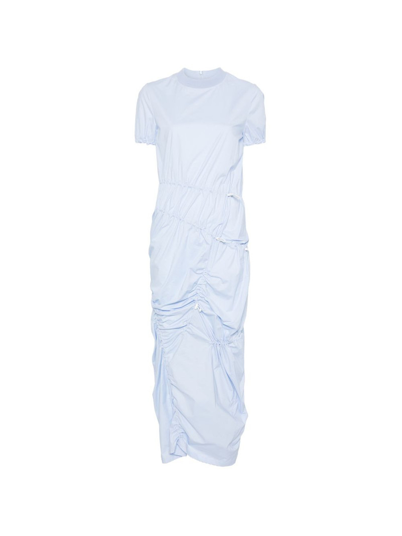 gathered midi dress 1