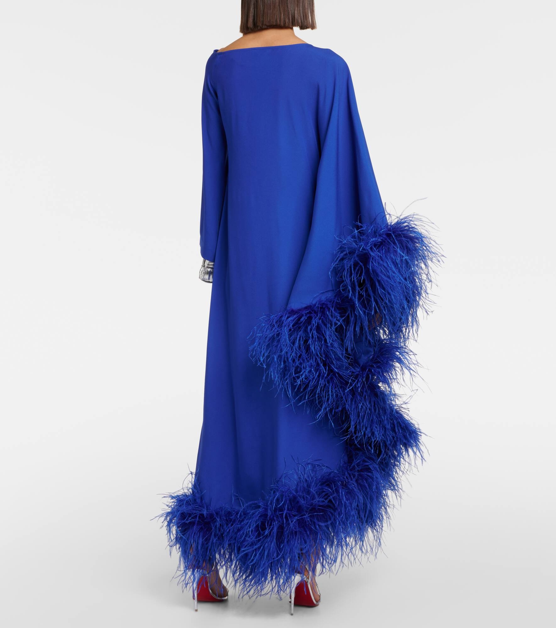 Ubud Extravaganza feather-trimmed gown - 3