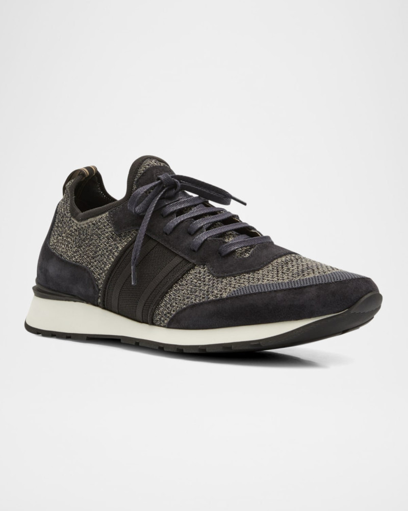 Brioni Men's Knit Runner Sneakers outlook
