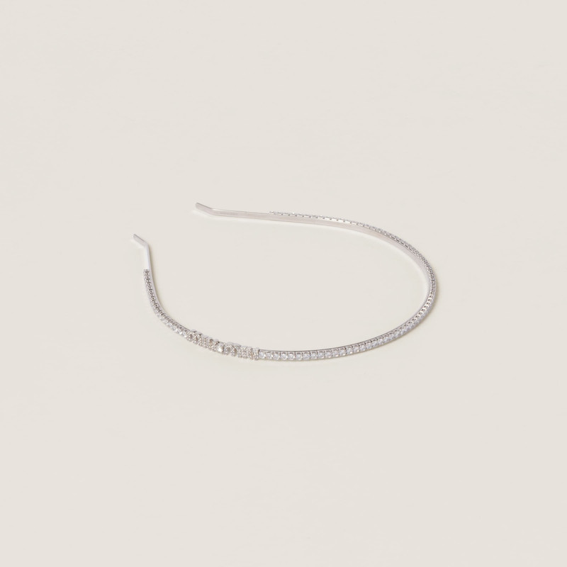 Metal headband with crystals 1