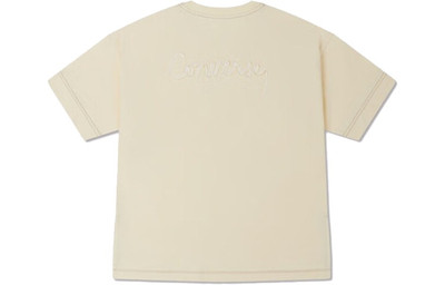 Converse (WMNS) Converse Contrast Stitch Slit Logo T-Shirt 'Beige' 10025874-A02 outlook