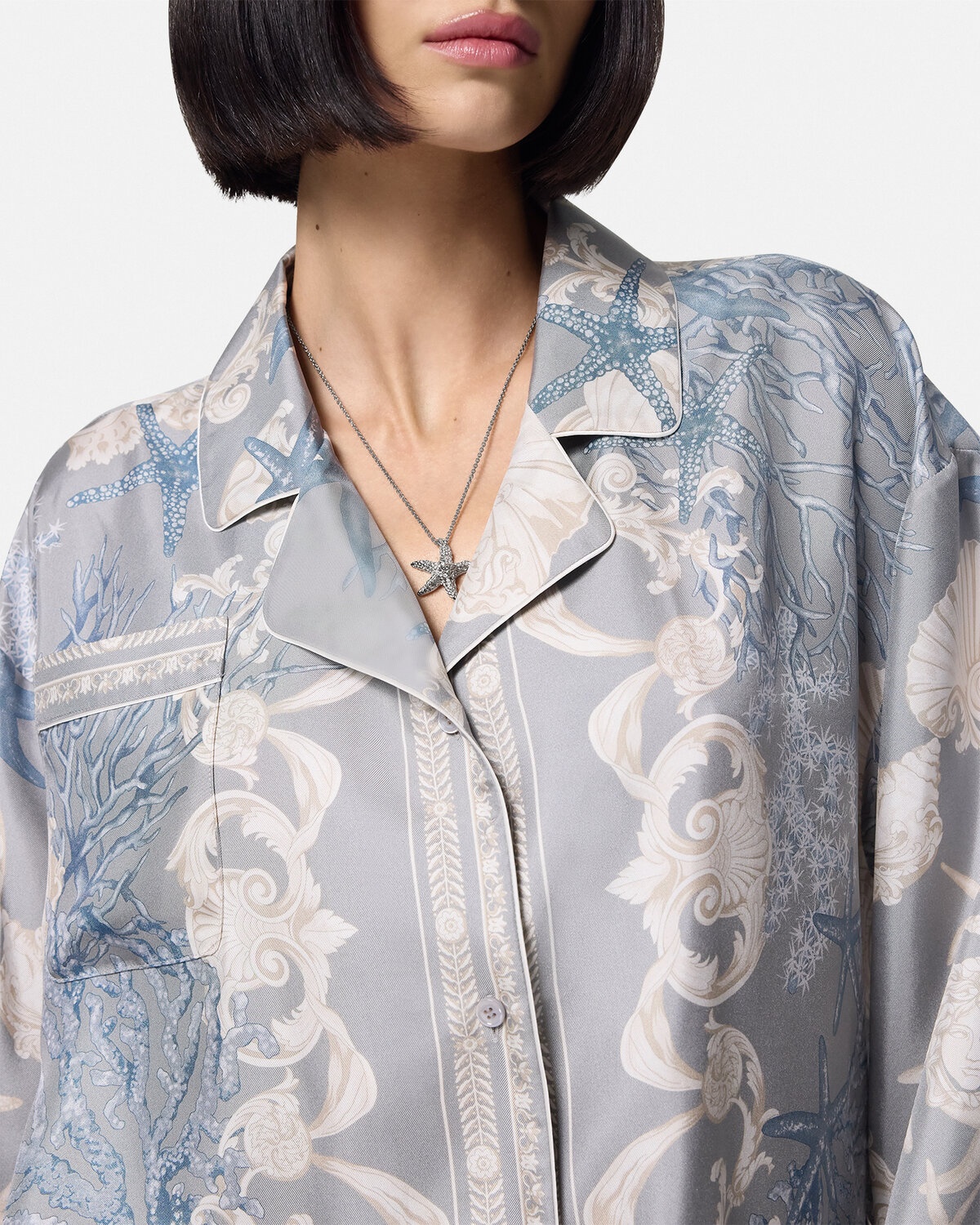 Barocco Sea Oversized Silk Shirt - 3