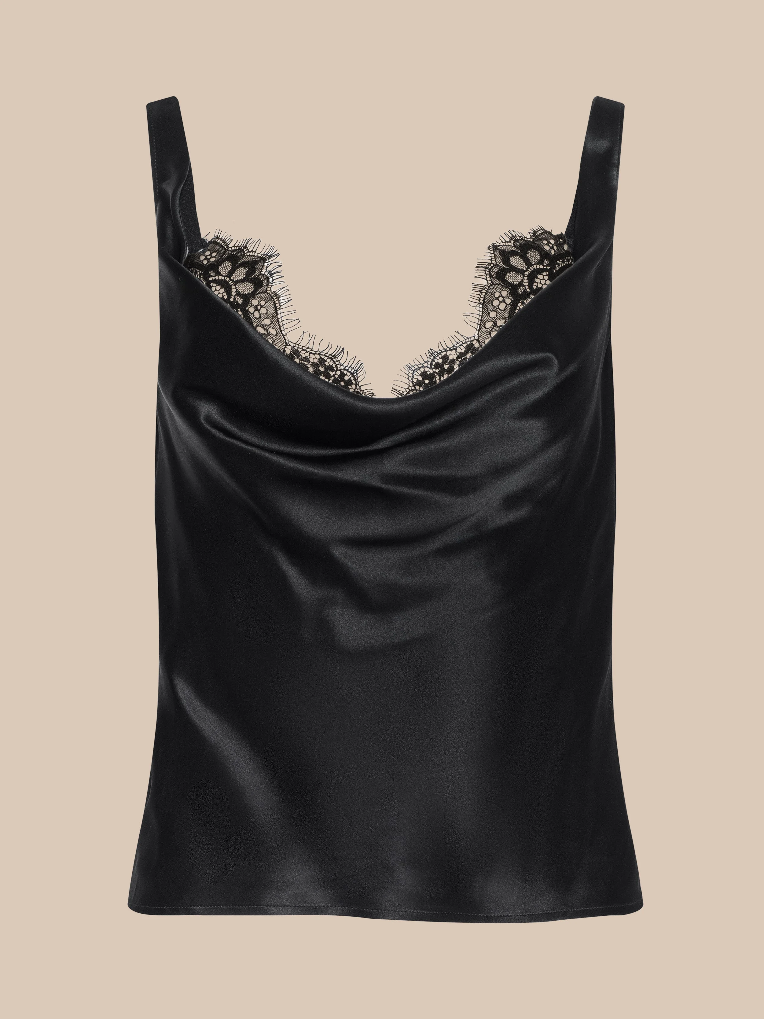 Evadne Silk Lace Camisole - 1