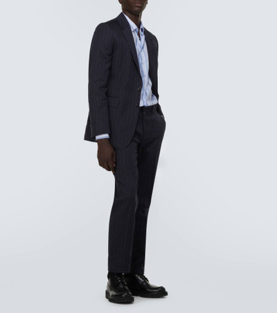 Dries Van Noten Pinstripe cotton-blend suit outlook