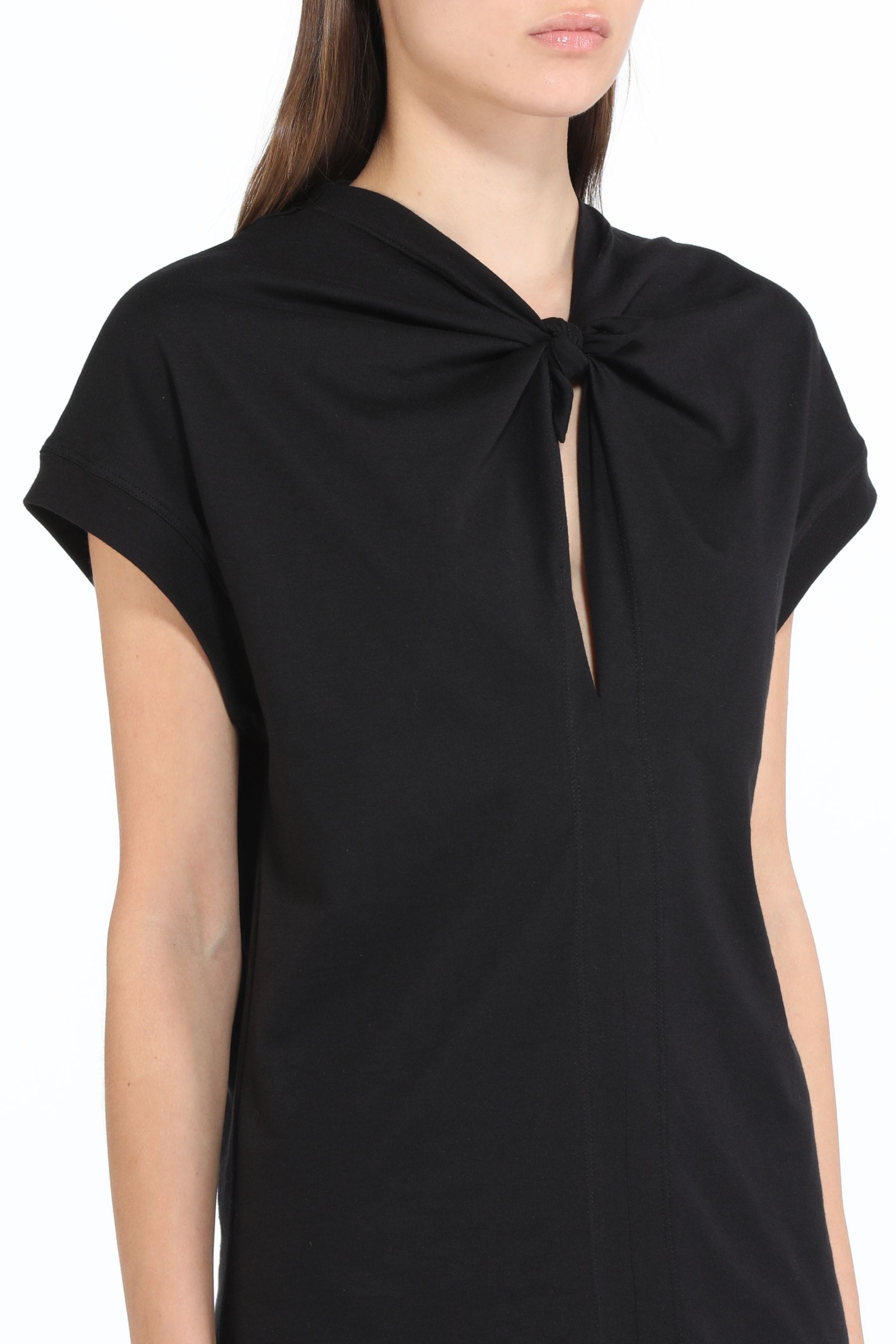 KNOTTED COTTON T-SHIRT - 5