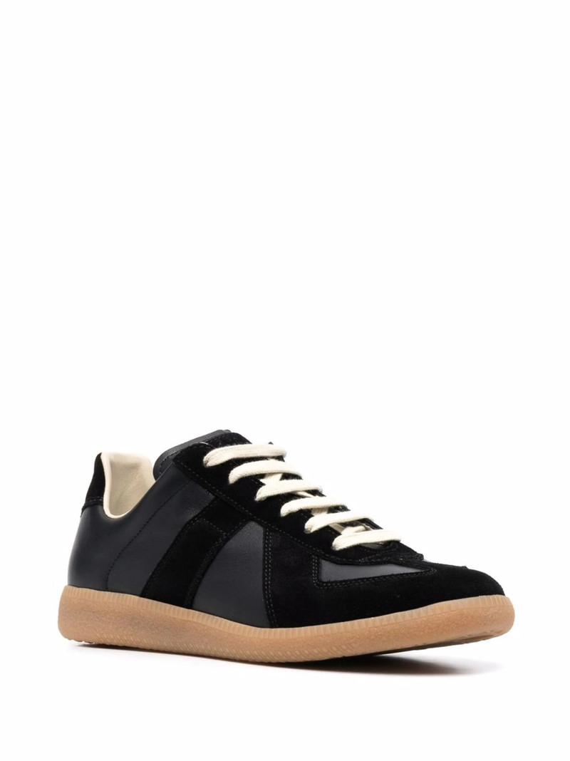 Maison Margiela WOMENS REPLICA LOW TOP SNEAKERS - BLACK outlook