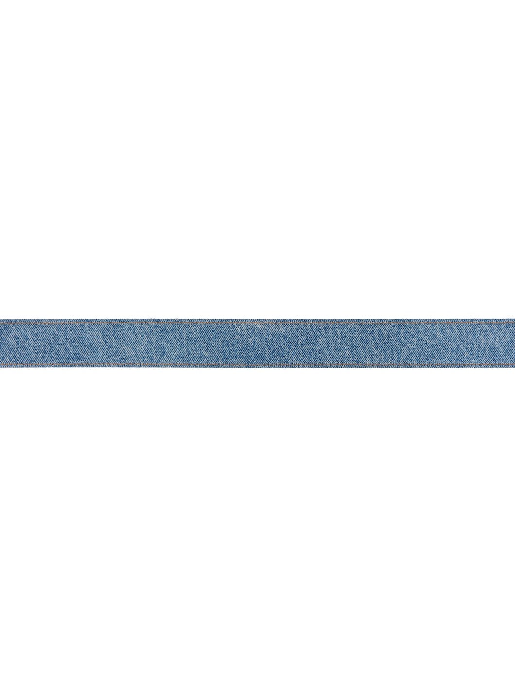 Blue Denim Safety Pin Belt - 2