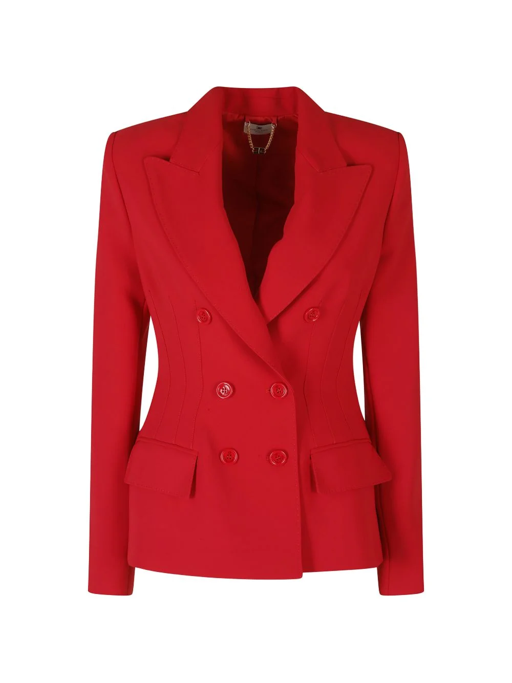 double-breasted peaked-lapel jacket - 1