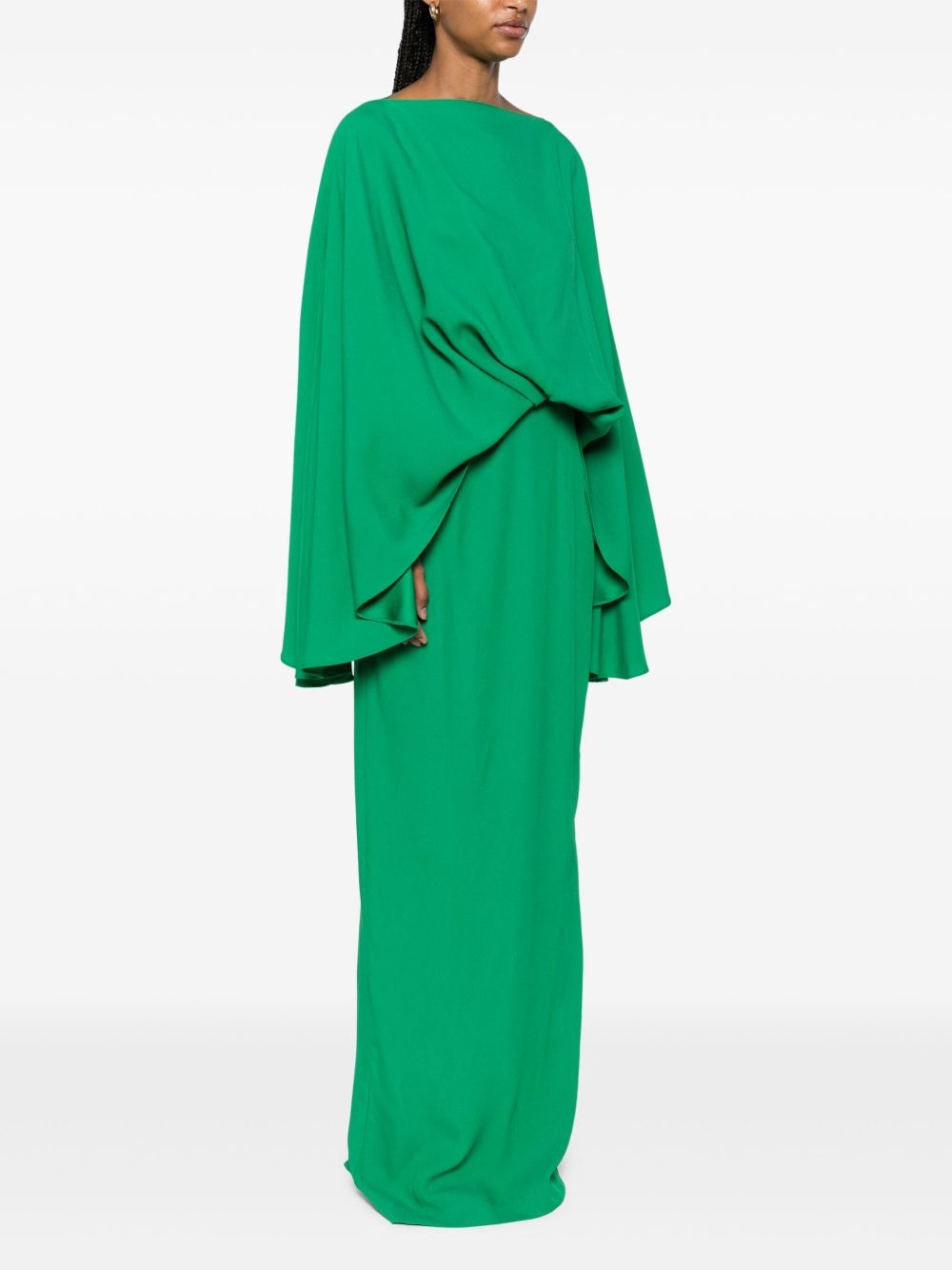 pleat-detail maxi dress - 3