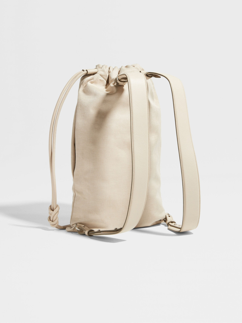 LIGHT BEIGE OASI LINO BACKPACK 3