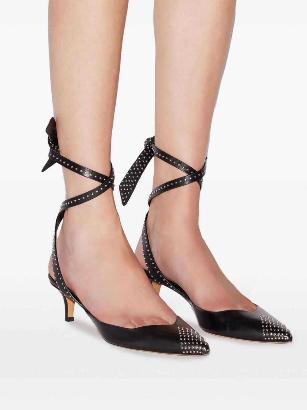 Slingback Pumps with Studs - 3