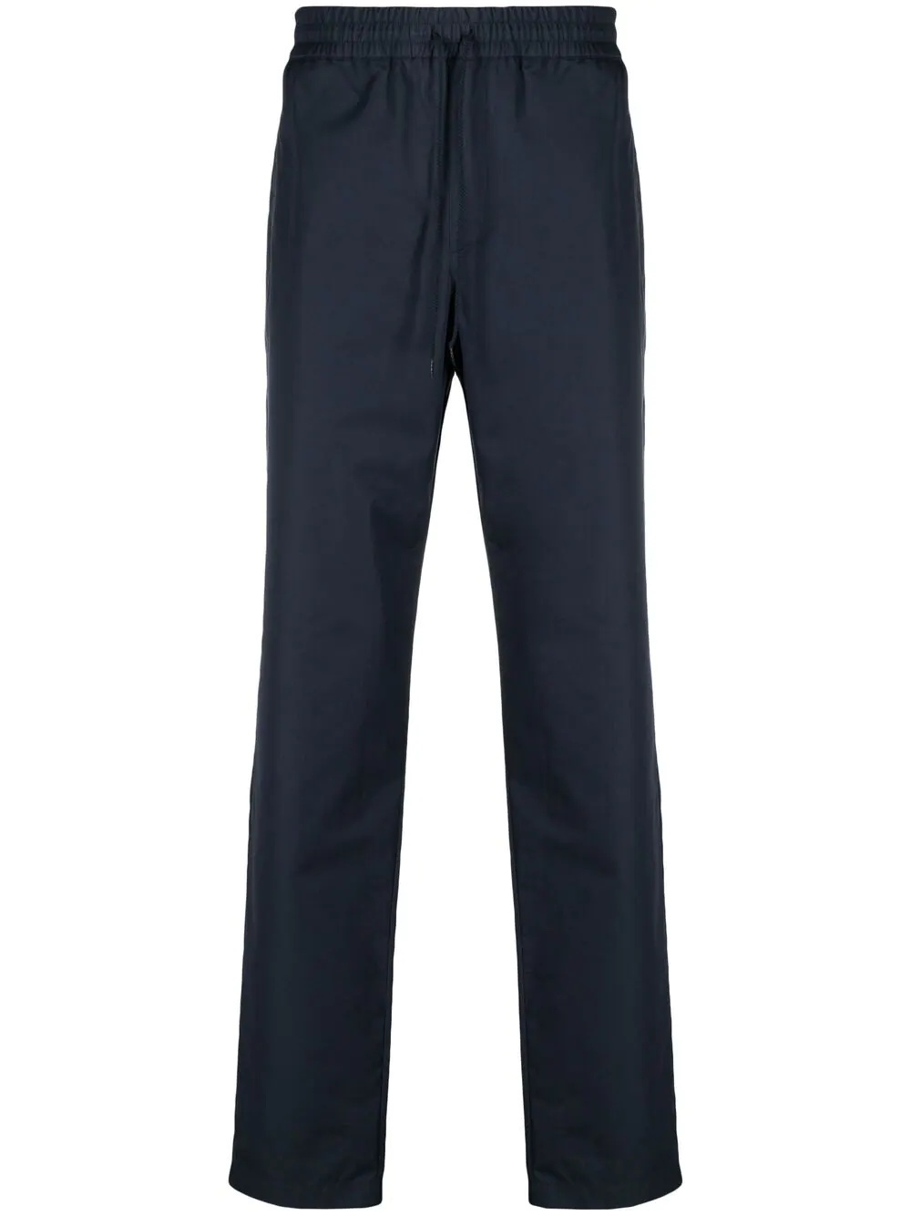 drawstring straight-leg trousers - 1