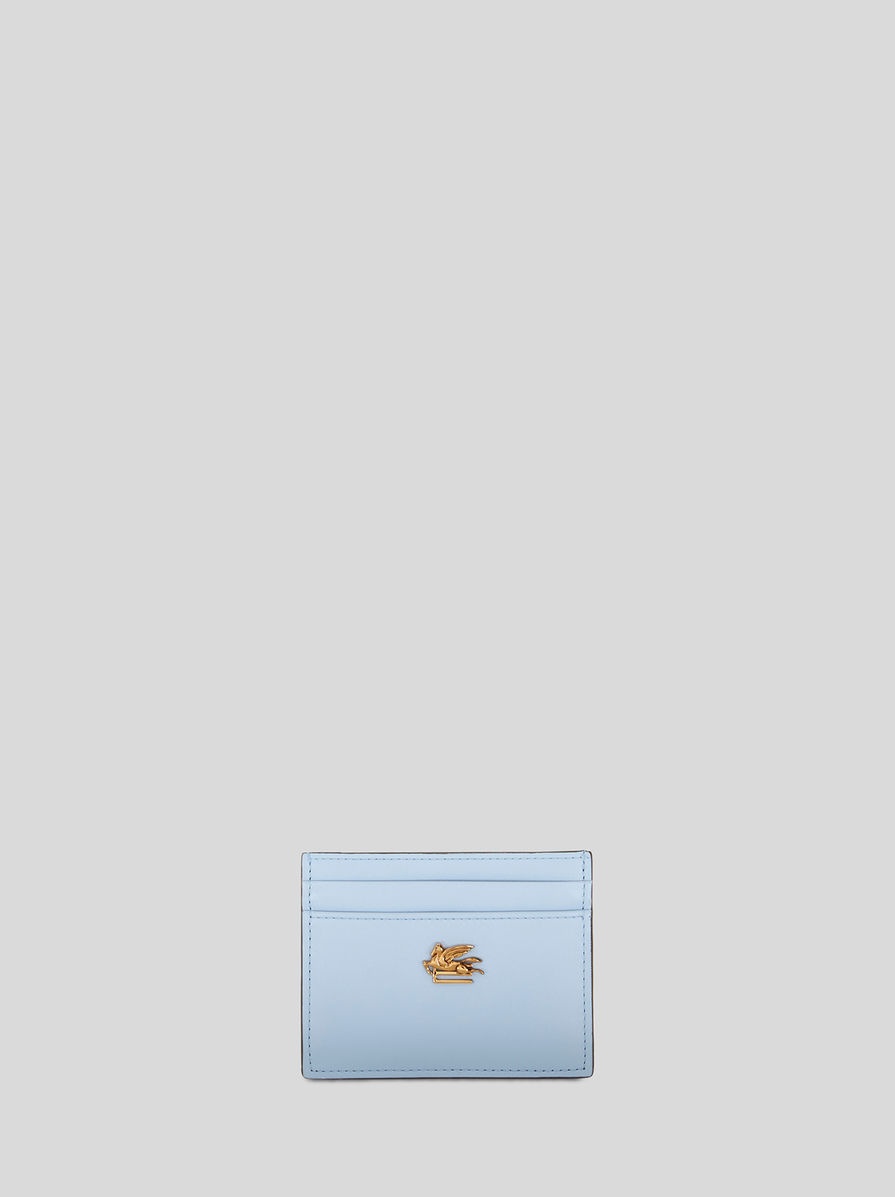 LEATHER CREDIT CARD HOLDER WITH PEGASO - 1
