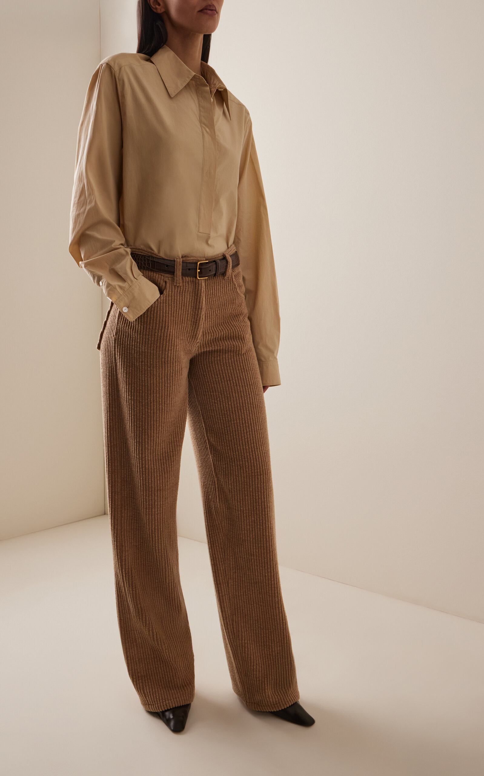Margan Cotton-Poplin Pullover Shirt neutral - 4