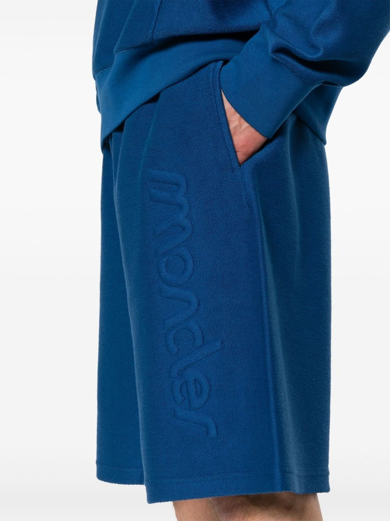 logo-embossed track shorts 5