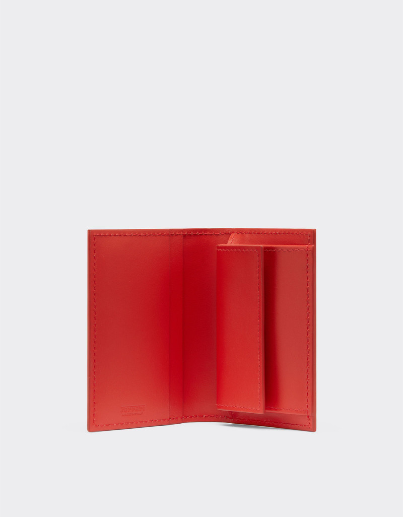 Leather card case with prancing horse 3