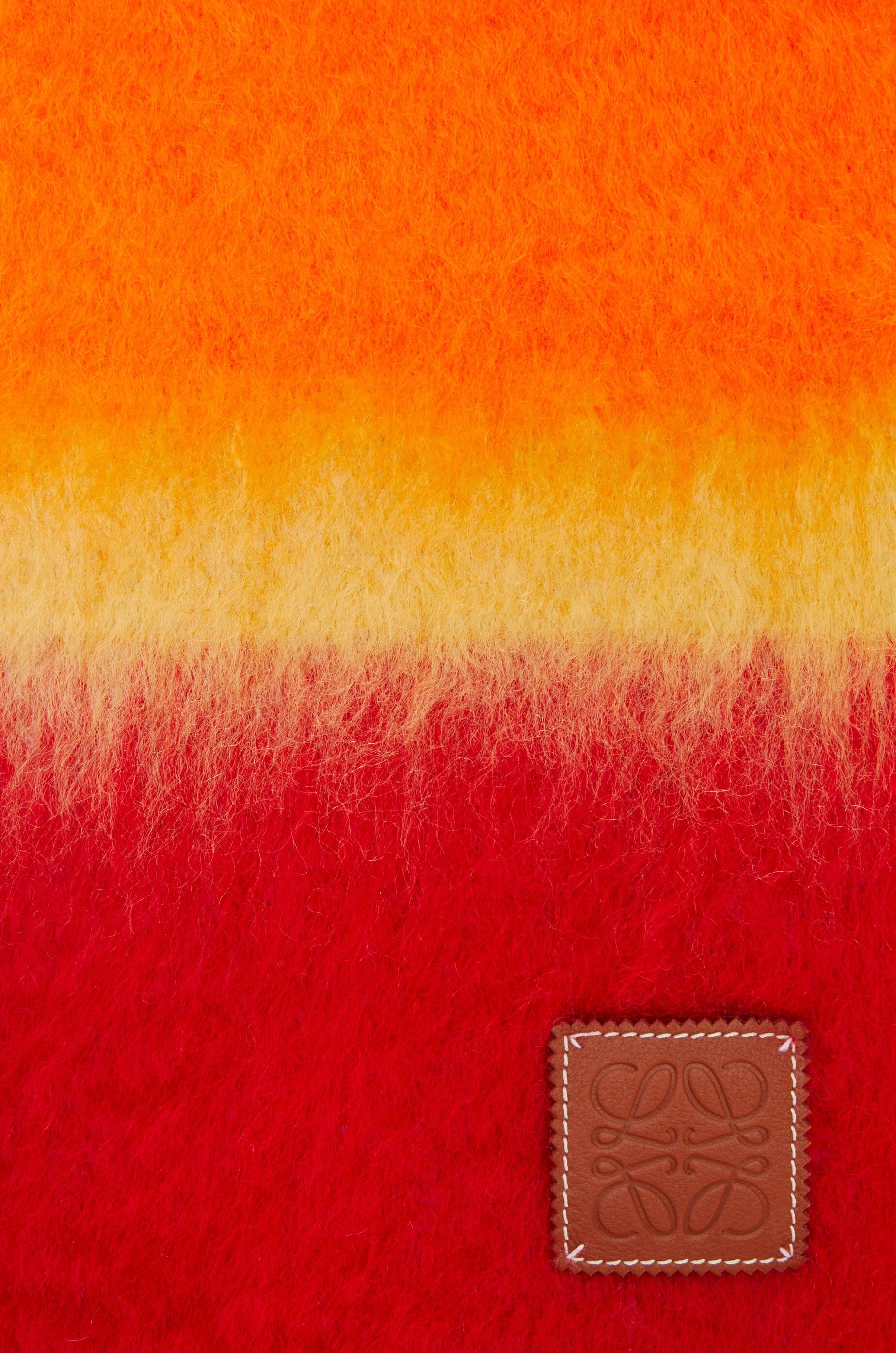 Stripe scarf in mohair and wool - 3
