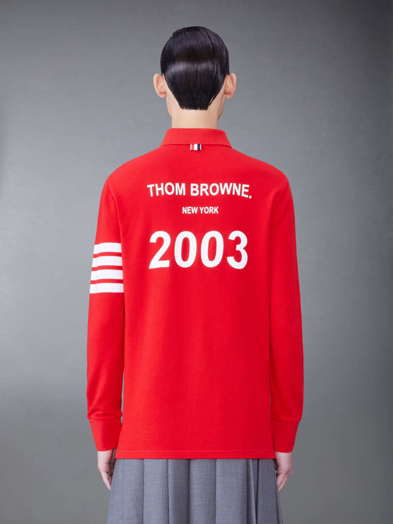 Thom Browne Classic Pique 2003 4-Bar Polo outlook