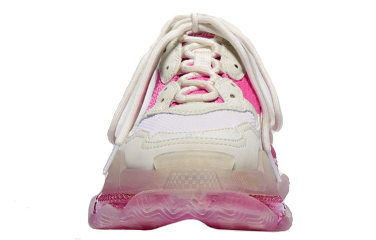 (WMNS) Balenciaga Triple S Clear Sole Trainer 'White Pink' 544351W09ON9025 - 3