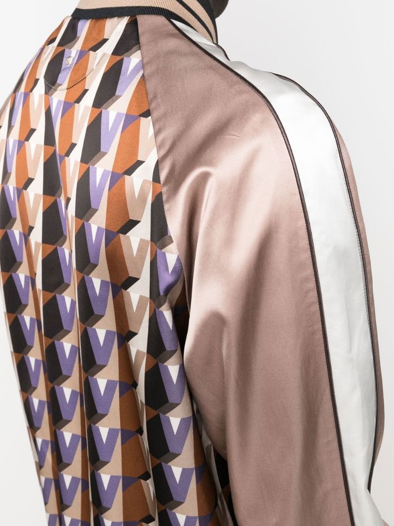 geometric-print bomber-jacket - 5