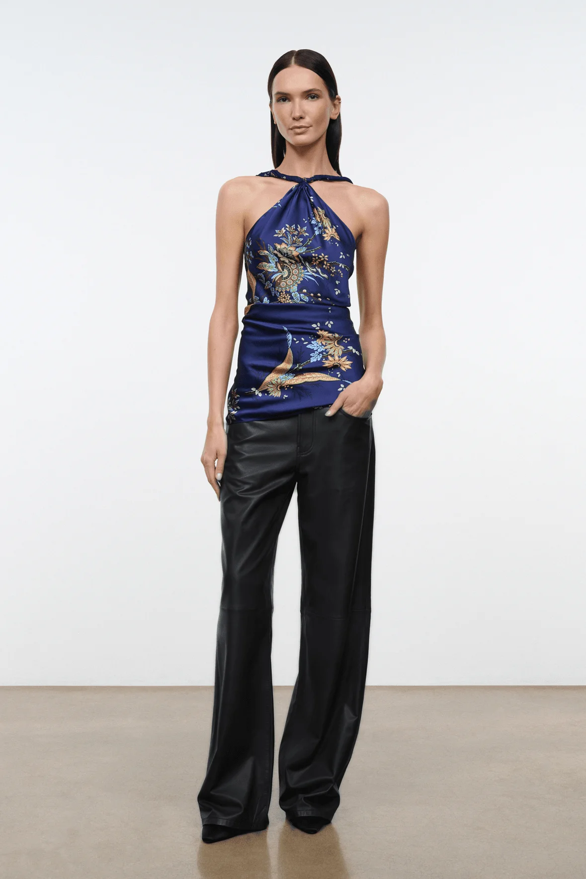 STAUD CHARLI SILK TOP MILLEFIORE 2.0 - 1