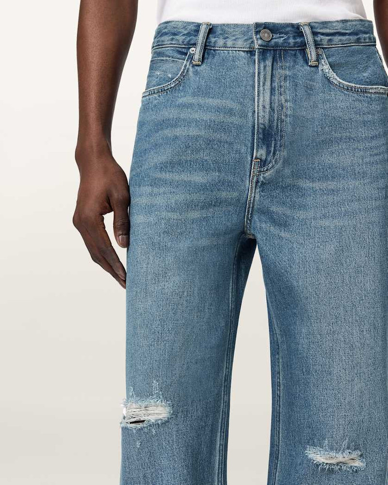 LENNY LOOSE FIT WIDE LEG DENIM JEANS 4