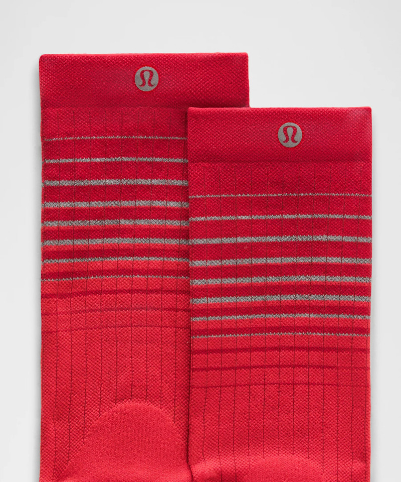 lululemon Unisex Power Stride Crew Socks *Reflective Grid outlook