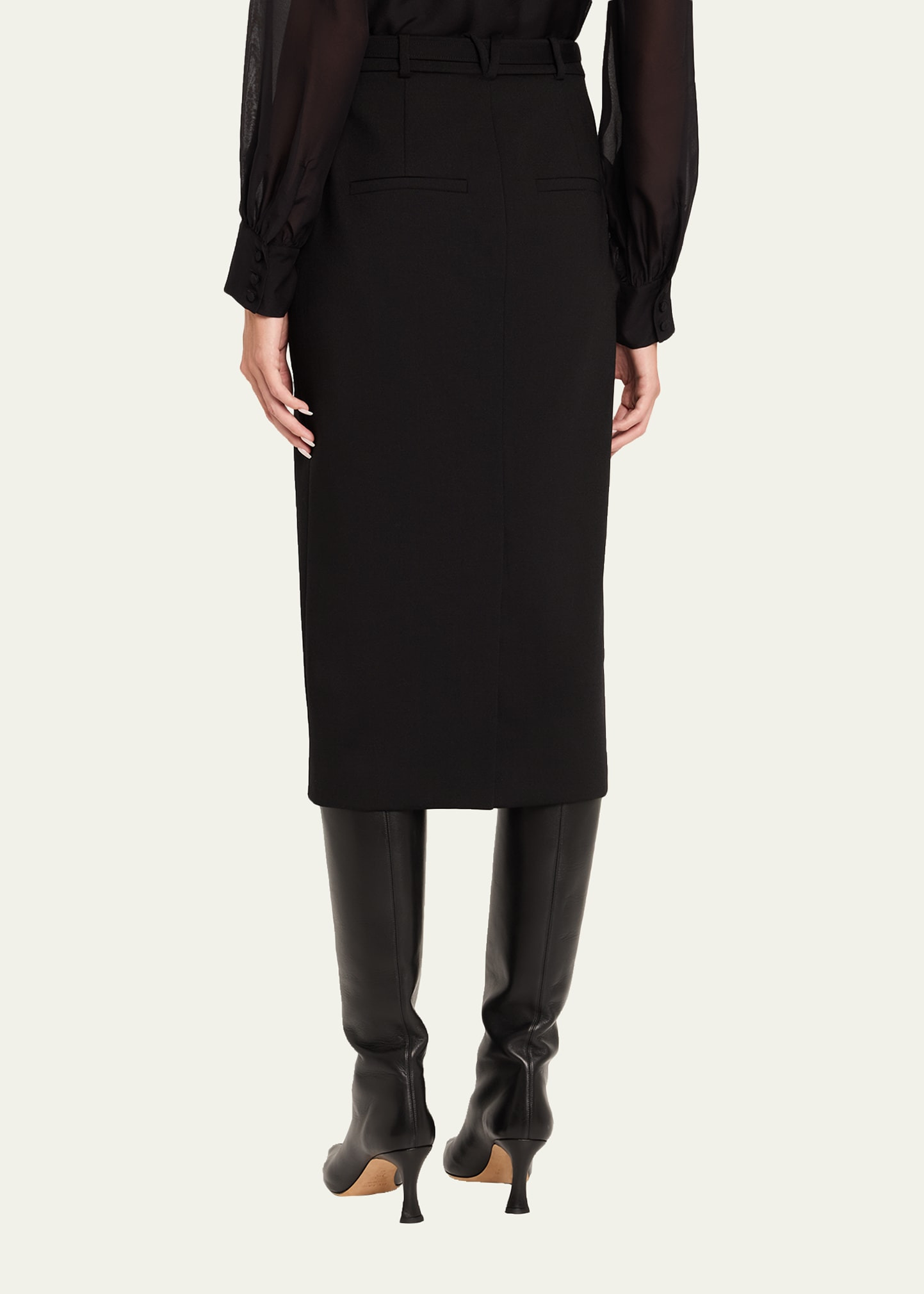 Hoffman Belted Midi Skirt - 3