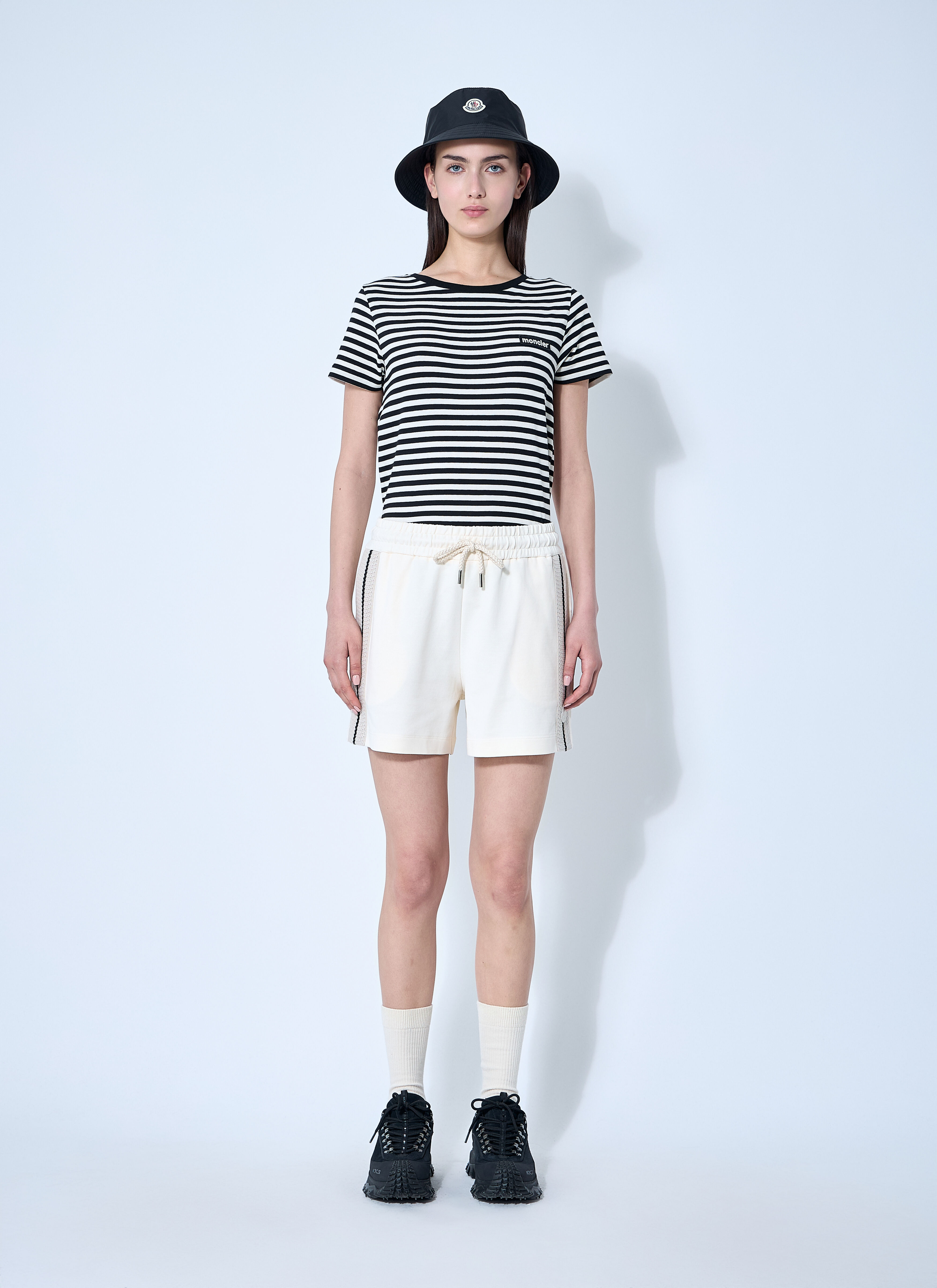 Striped Logo Motif T-Shirt - 2