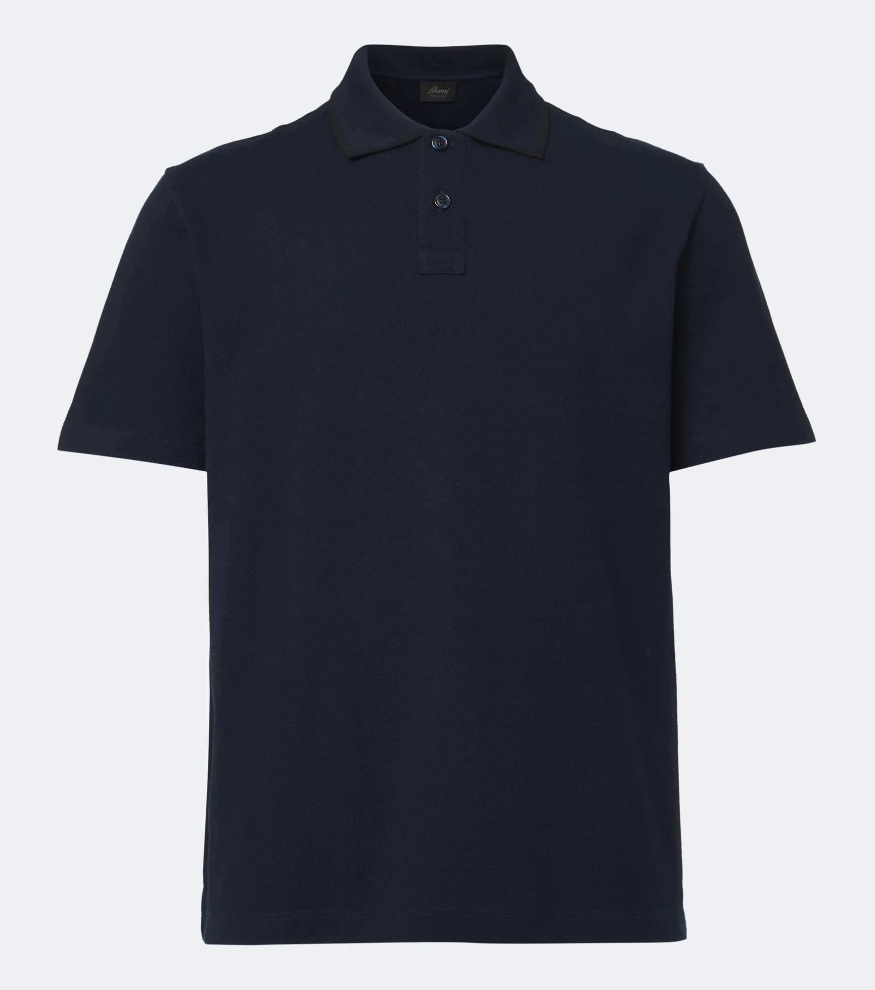 Cotton piqué polo shirt - 1