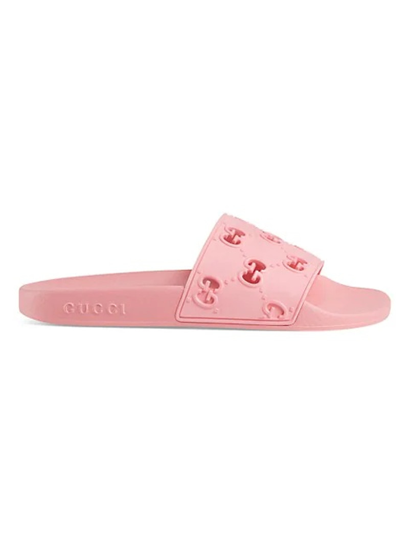 rubber GG slide sandals - 1
