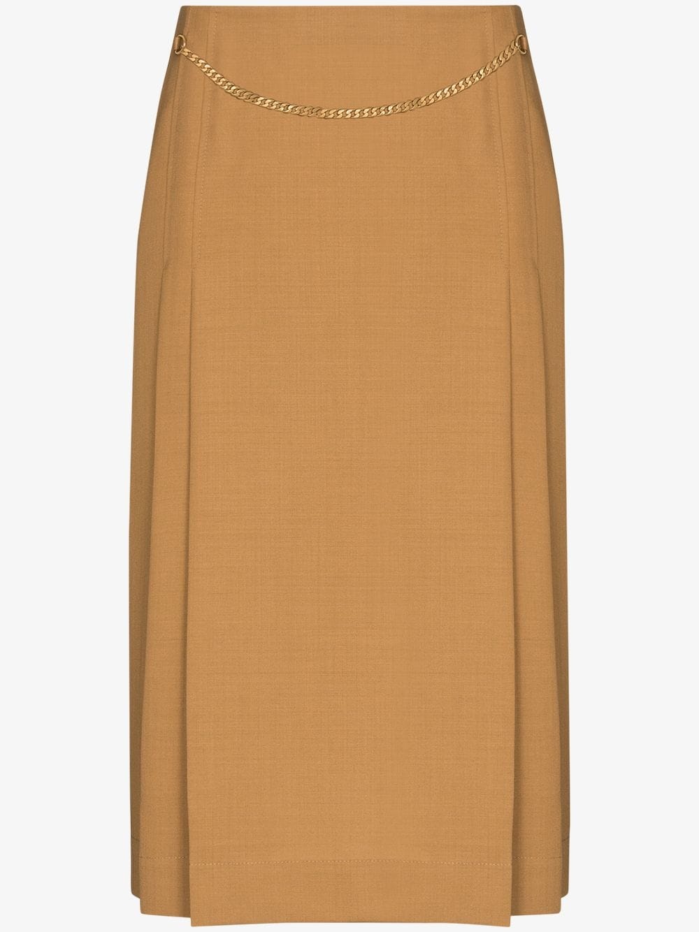 chain detail midi skirt - 1