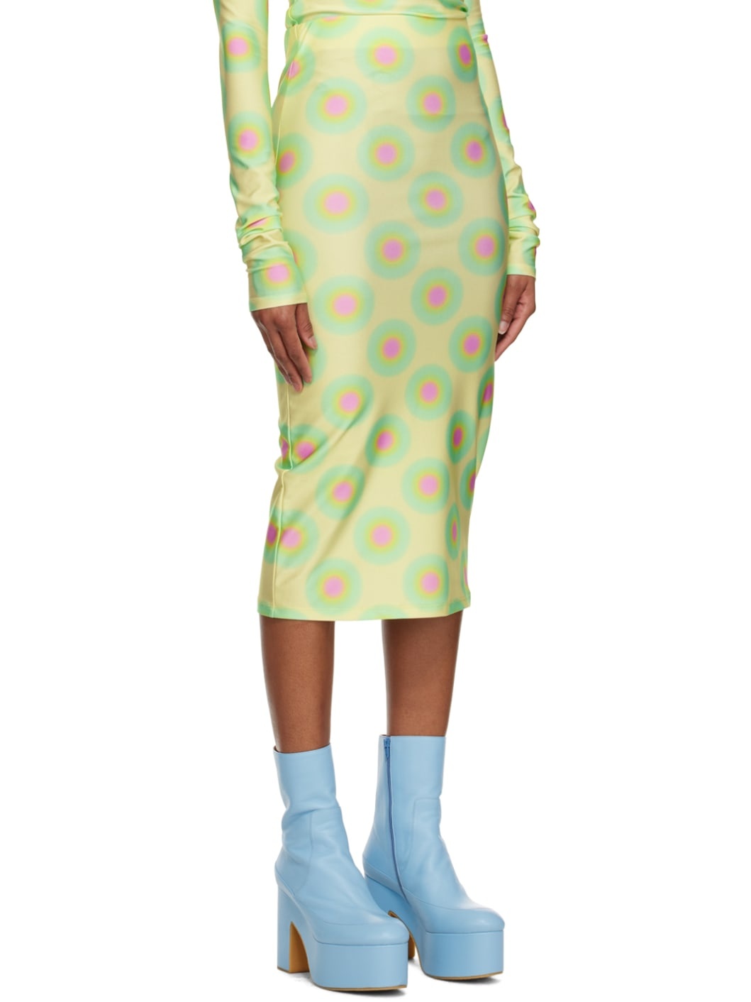 Green Gestro Midi Skirt - 2