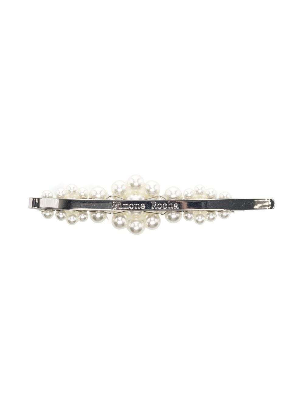 pearl-embellished hair clip - 2