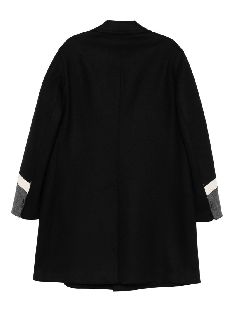 Neil Barrett travel modernist cuff coat outlook