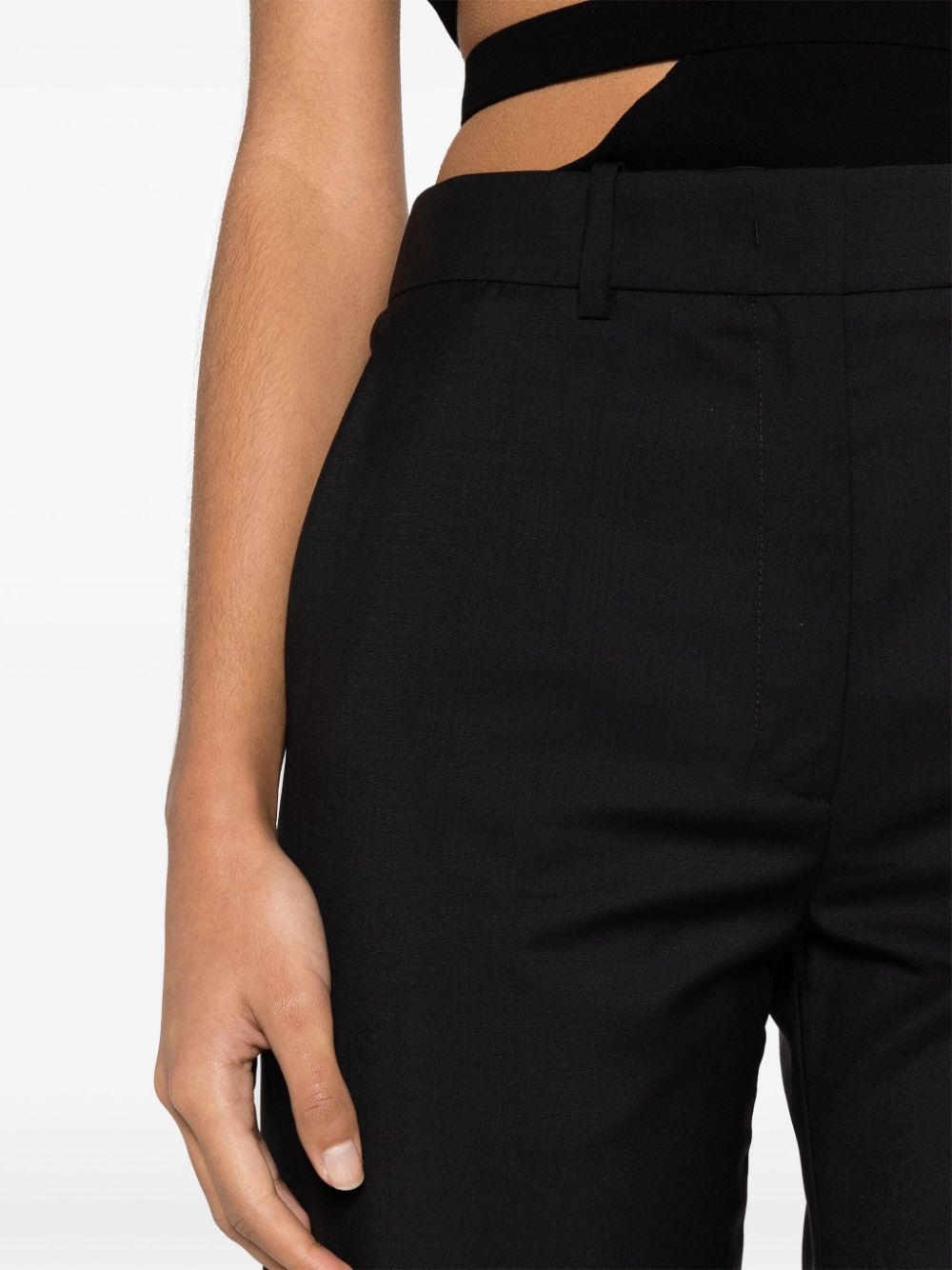 mid-rise tailored trousers - 5