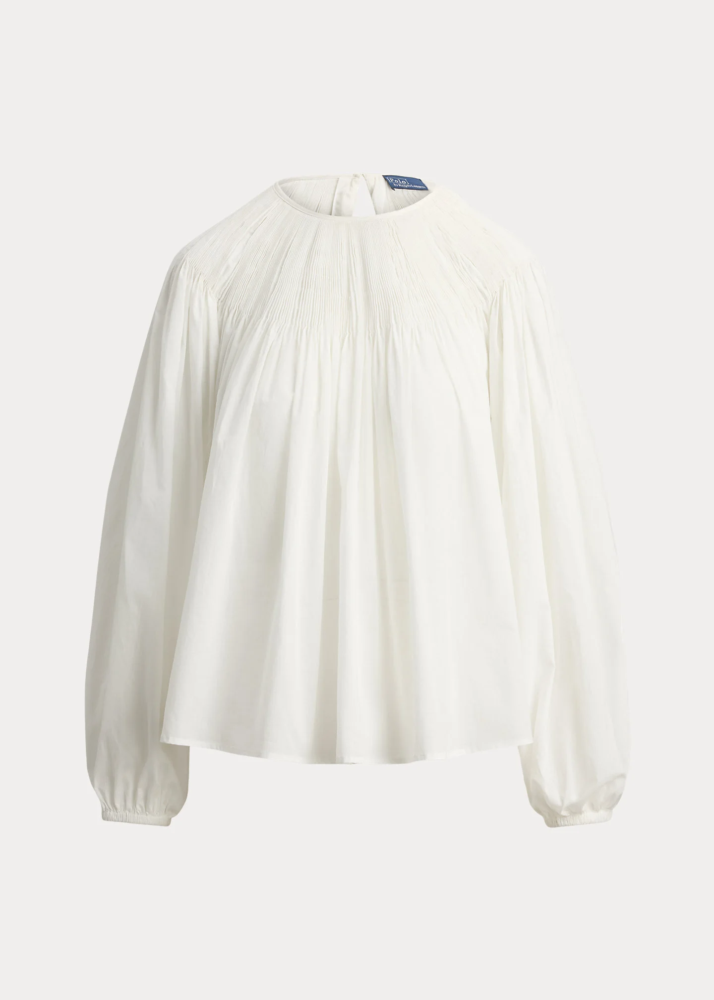 Pintucked Cotton Shirt - 1