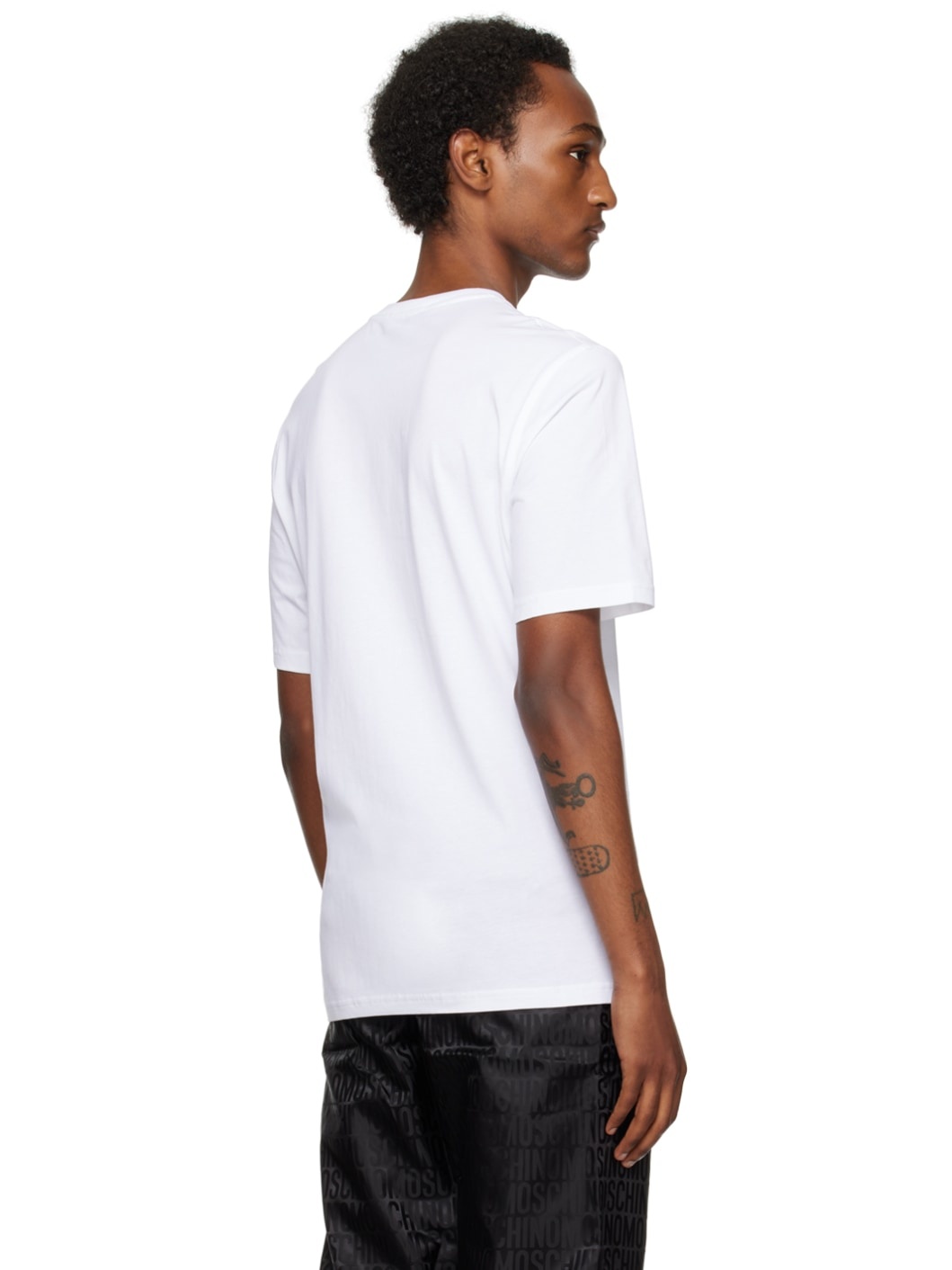 White Teddy Mesh T-Shirt - 3