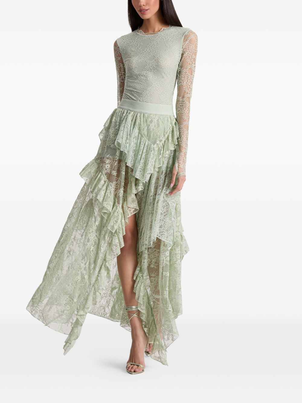 ruffled lace skirt - 2