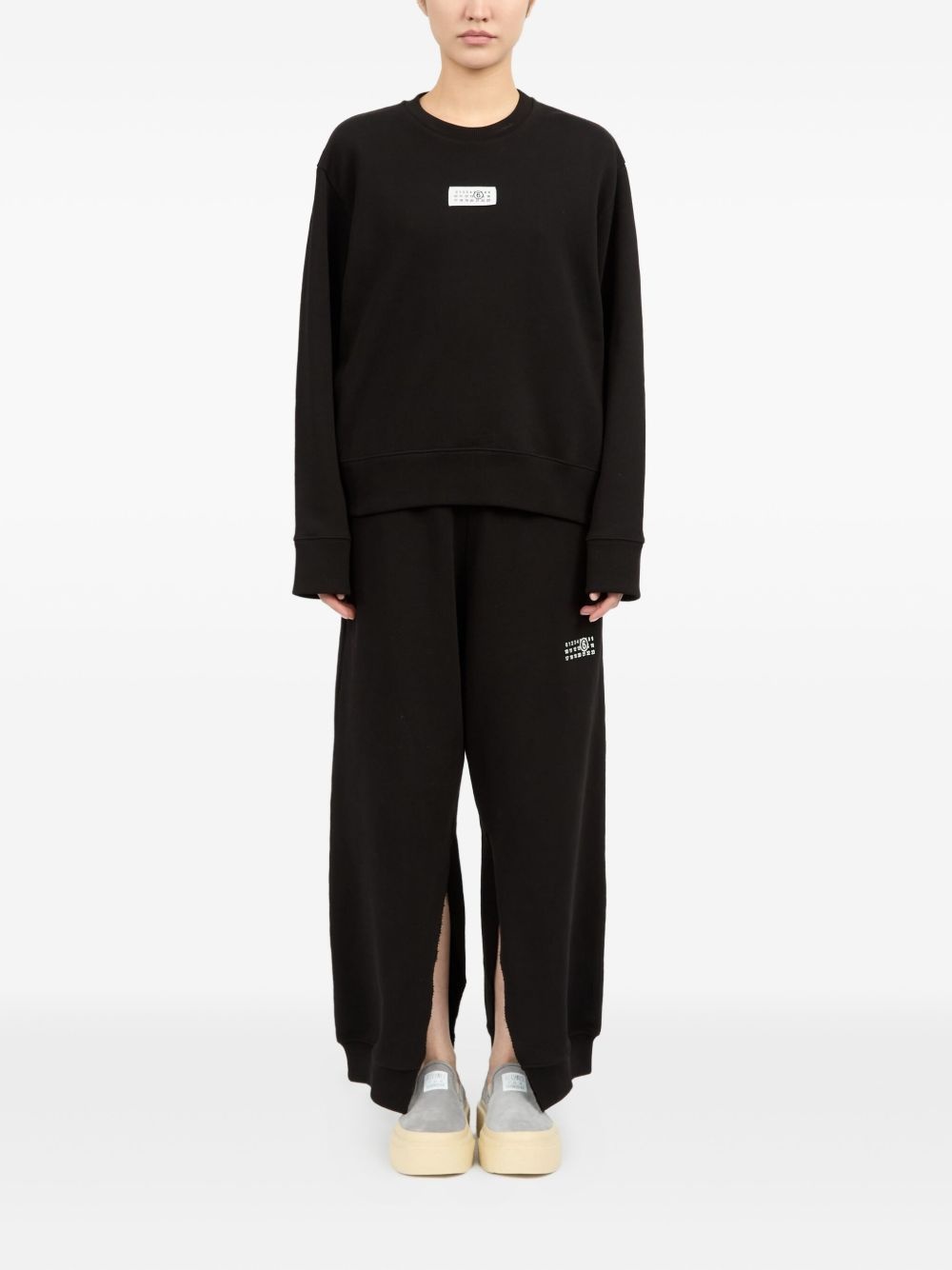 Numbers-appliqué sweatshirt - 2